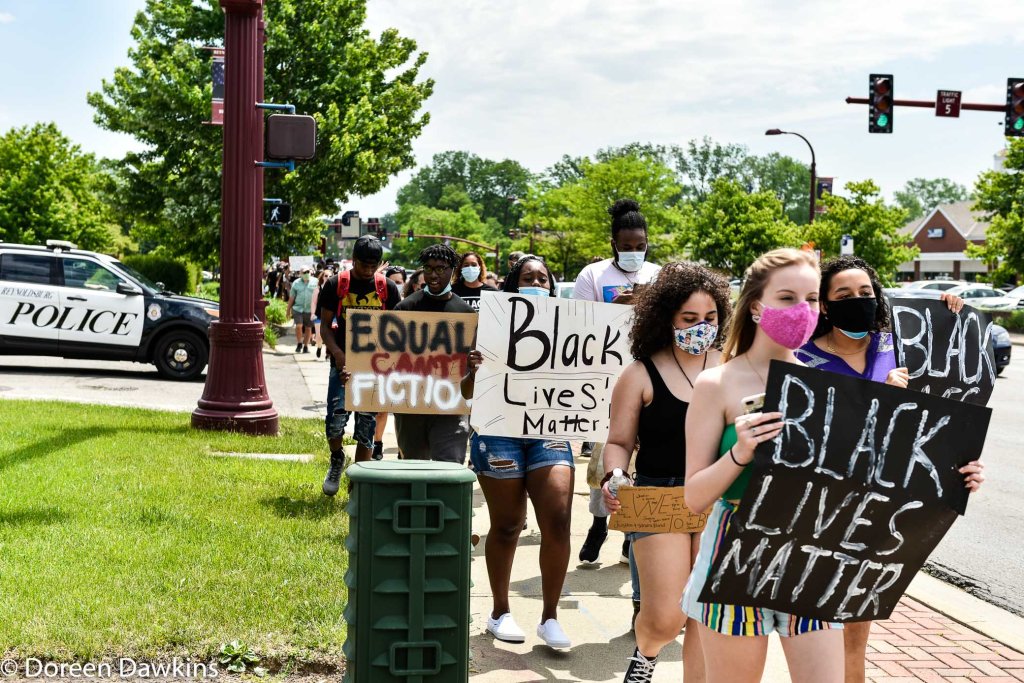 The march… “Black Lives Matter”, Black Lives Matter Protest- Reynoldsburg, COVID-19 Break: Black Lives Matter Protest- Reynoldsburg