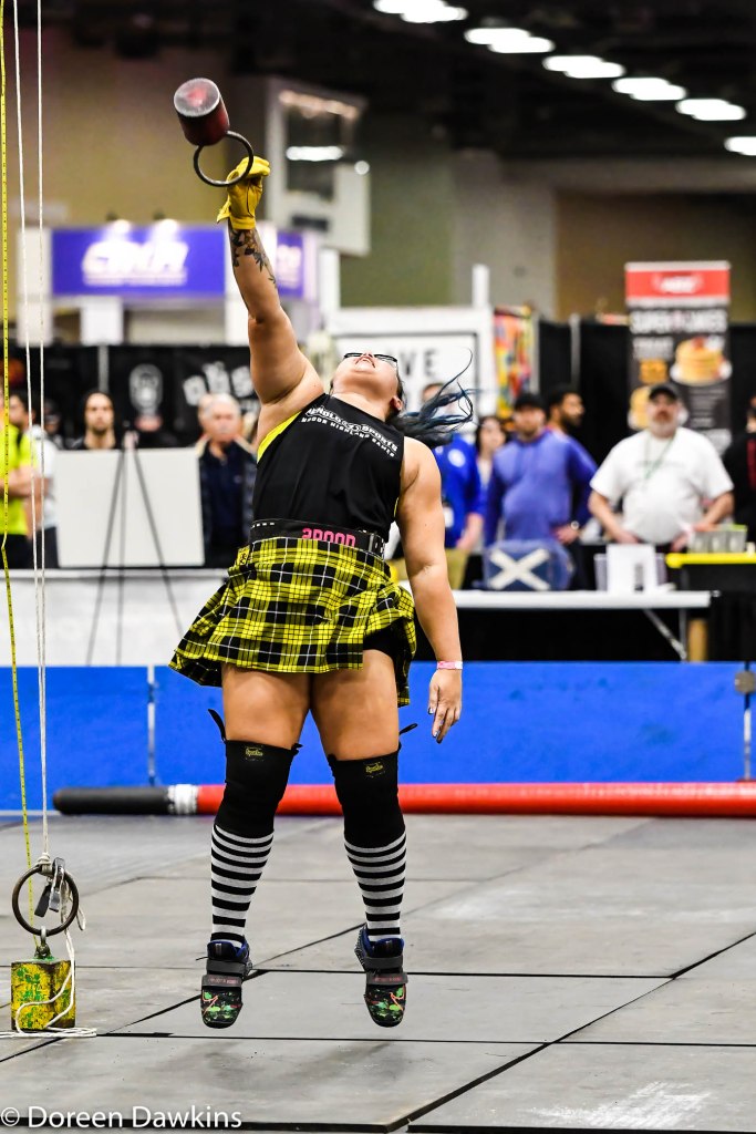 Emily Adams, Weight over bar, Highland Games at the Arnold Sports Festival 2022, @emilyofsunshine, @weightoverbar, @highlandgames, @scottishhighlandgames, @scottishhighlandgames2022, @indoorhighlandgames