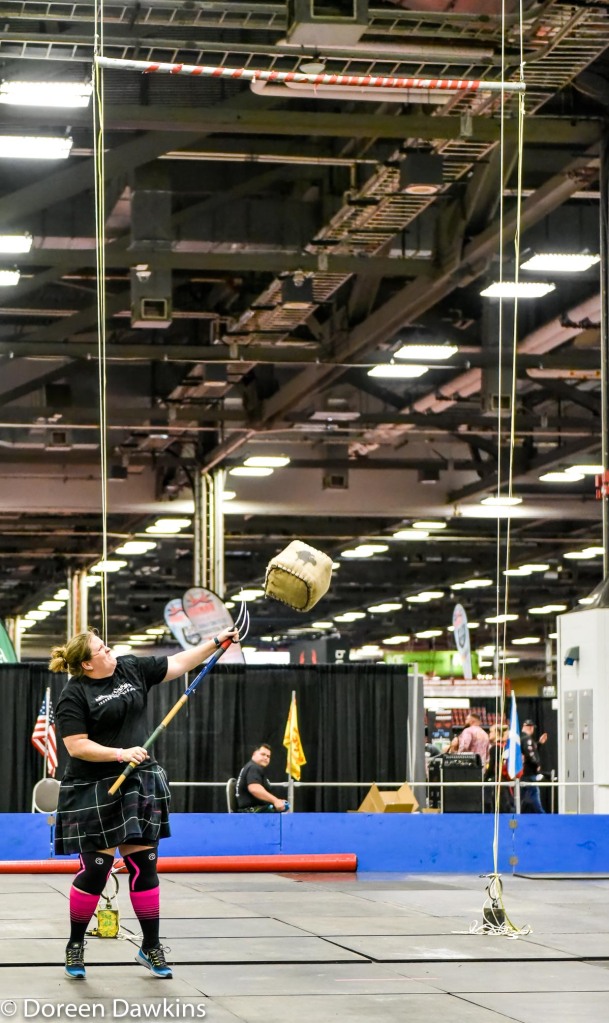 Heather Haddock, Sheaf toss, Highland Games at the Arnold Sports Festival 2022, @awesomehmac, @highlandgames, @scottishhighlandgames, @scottishhighlandgames2022, @indoorhighlandgames@great lakes Scottish association, @glsaa.games